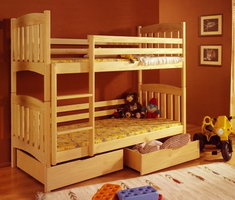 Двоярусне дерев'яне розбірне ліжко "Mішутка" 