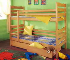 Двоярусне дерев'яне розбірне ліжко "Слоненятко" 
